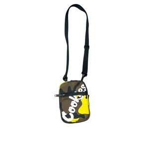 Cookies Original Logo Honeycomb Camo Crossbody Shoulder Bag yellow/Brown Unisex